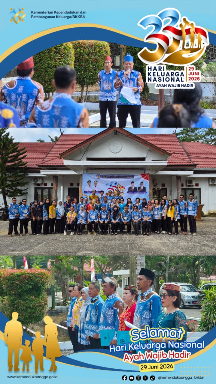Foto Pelaksanaan Upacara Peringatan Hari Keluarga Nasional (HARGANAS) ke-33 Tahun 2026 Pada Dinas P3ADALDUKKB Kabupaten Murung Raya
