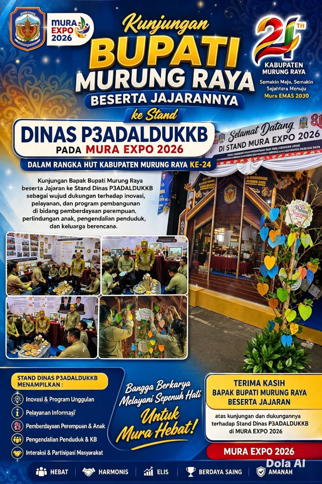 Stand Dinas P3ADALDUKKB di Mura Expo 2026